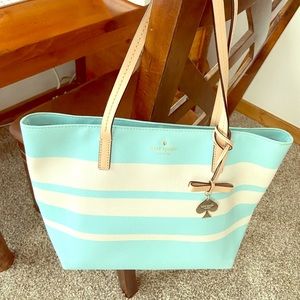 Kate Spade blue striped bag